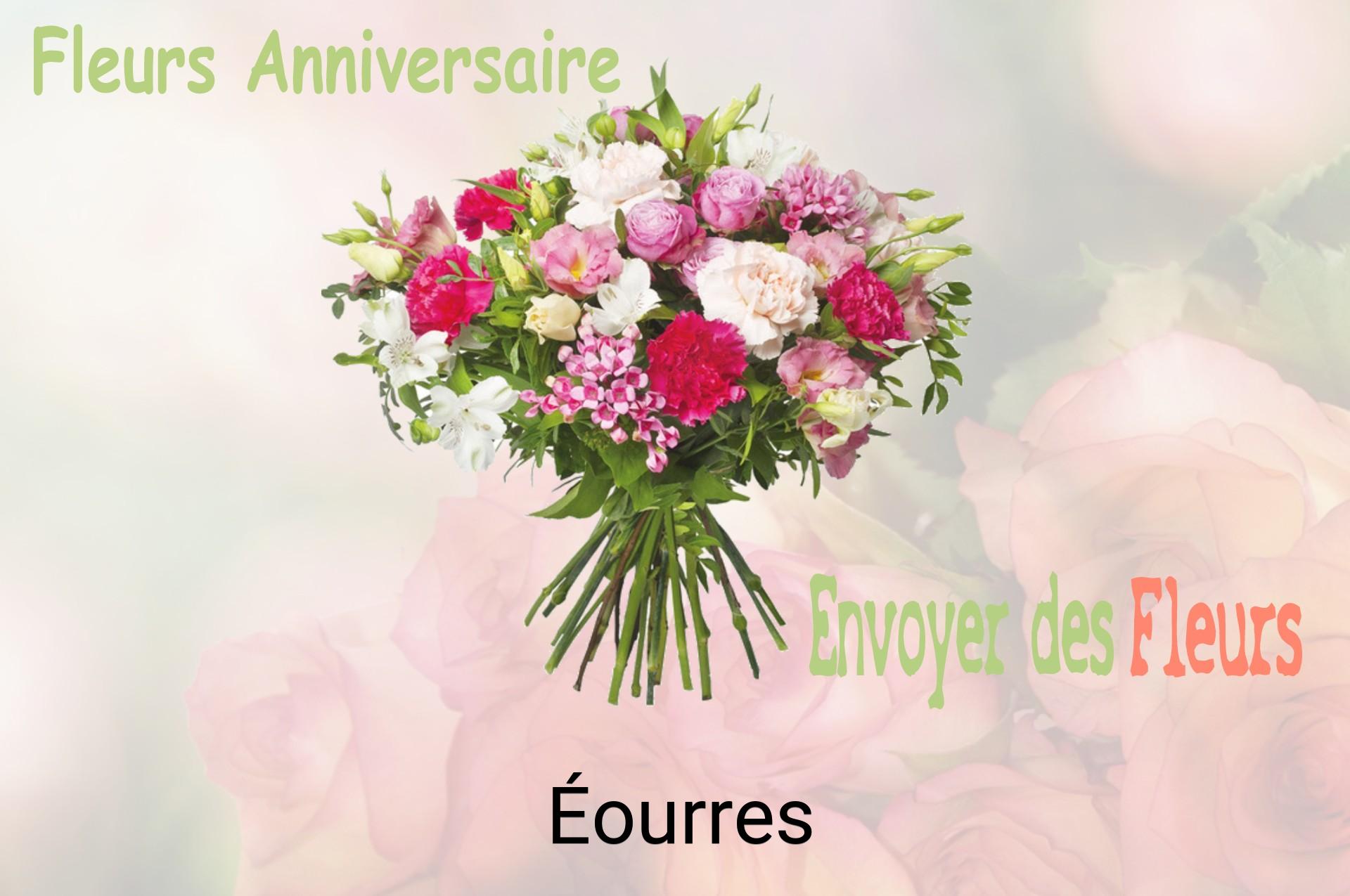 Bouquet de fleurs d’anniversaire livré à Éourres